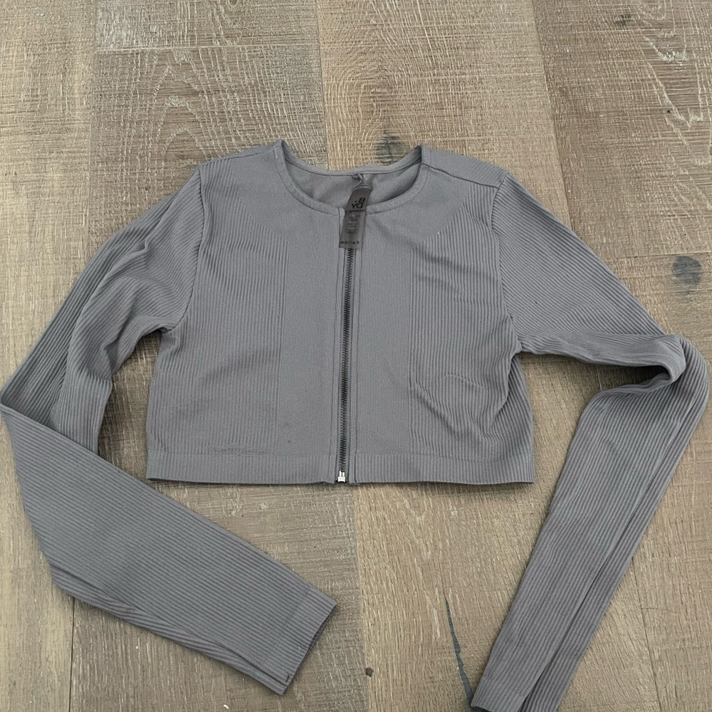 Cropped Zip-Up Top